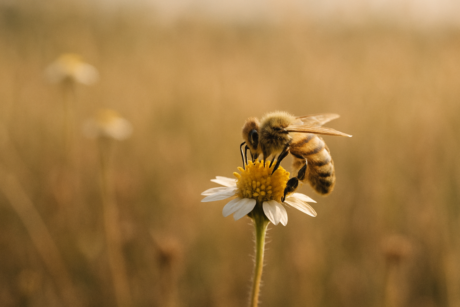 wild bee in a field